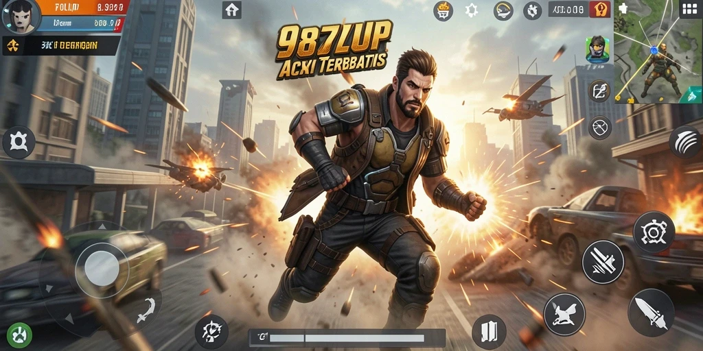 Gameplay seru dan menegangkan dalam 987UP.