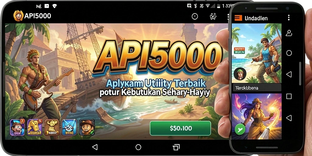 Tampilan antarmuka utama API5000 yang menarik dan mudah digunakan.