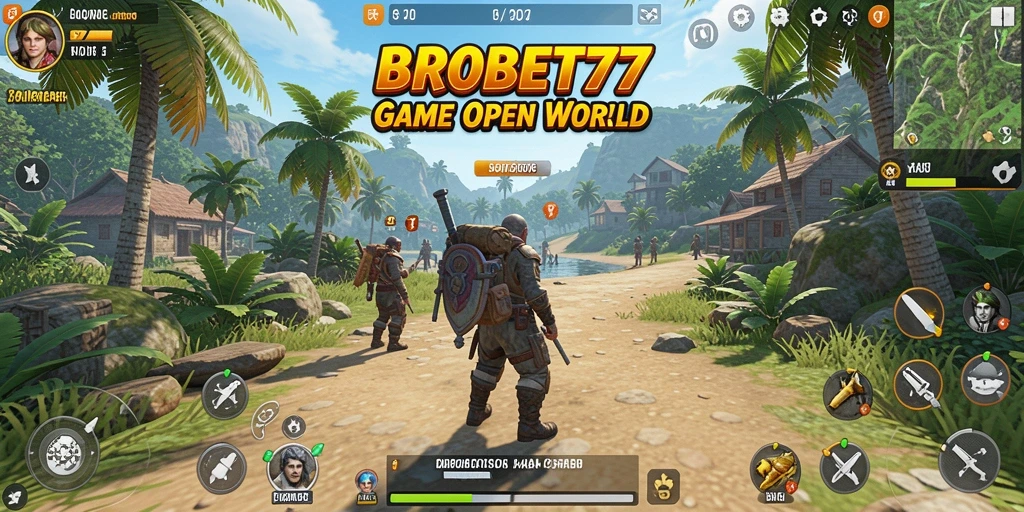 Tampilan gameplay BROBET77 yang menakjubkan di dunia Open World.