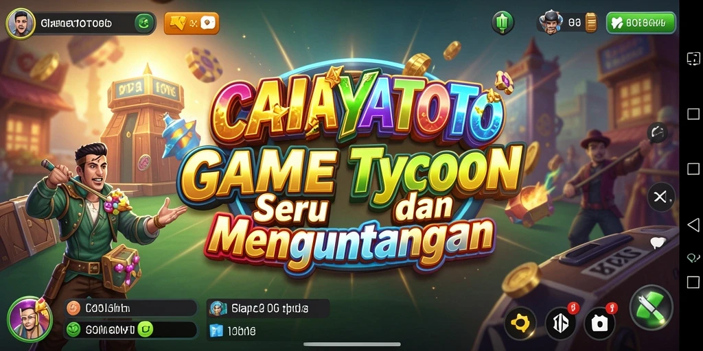 Tampilan screenshot gameplay CAHAYATOTO menampilkan suasana bisnis yang kompetitif dan menarik.