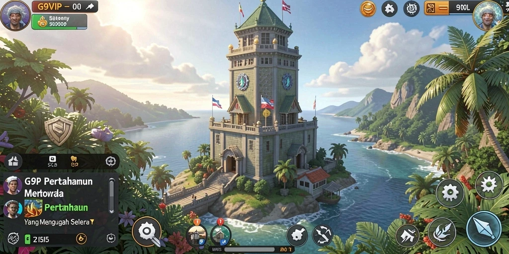 Gameplay G9VIP yang menegangkan dalam Tower Defense.