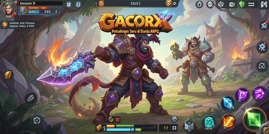 Tampilan gameplay GACORX yang memukau dan penuh aksi.