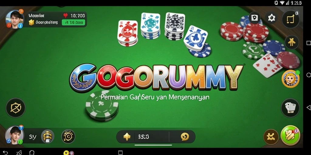 Tampilan gameplay seru dalam permainan Gaple GOGORUMMY.