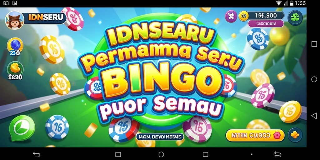 Tampilan gameplay seru Bingo di IDNSERU dengan banyak pemain.
