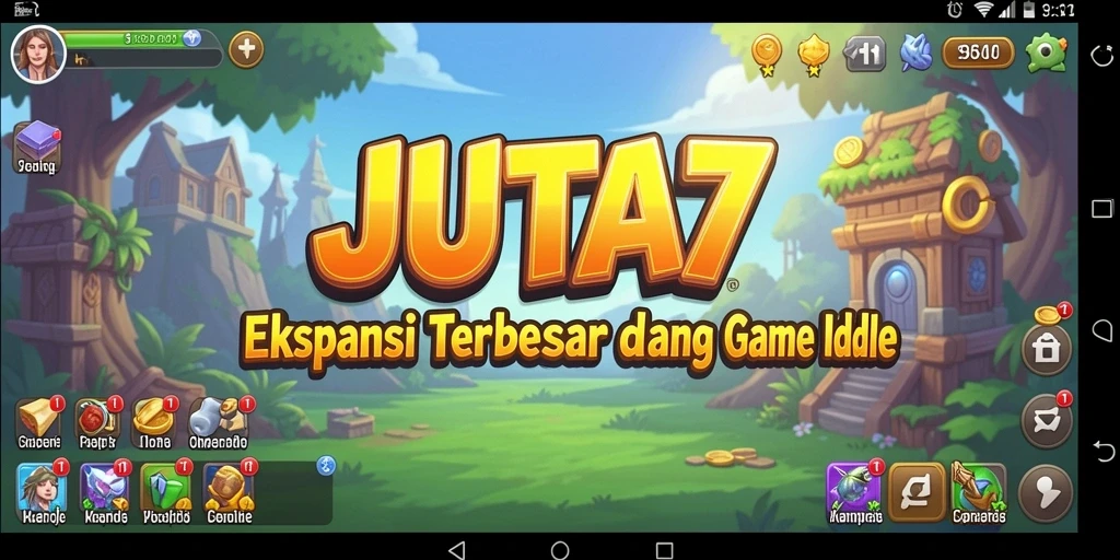 Tampilan gameplay JUTA7 yang menarik dan penuh warna.