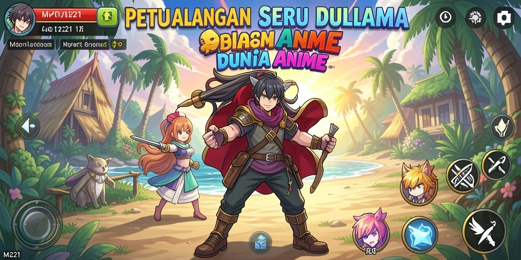 Menampilkan gameplay seru MPO1221 dengan karakter Anime yang menarik.