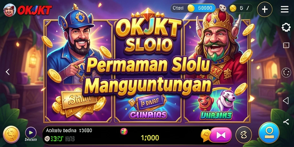 Screenshot gameplay OKJKT menunjukkan keseruan bermain slot.