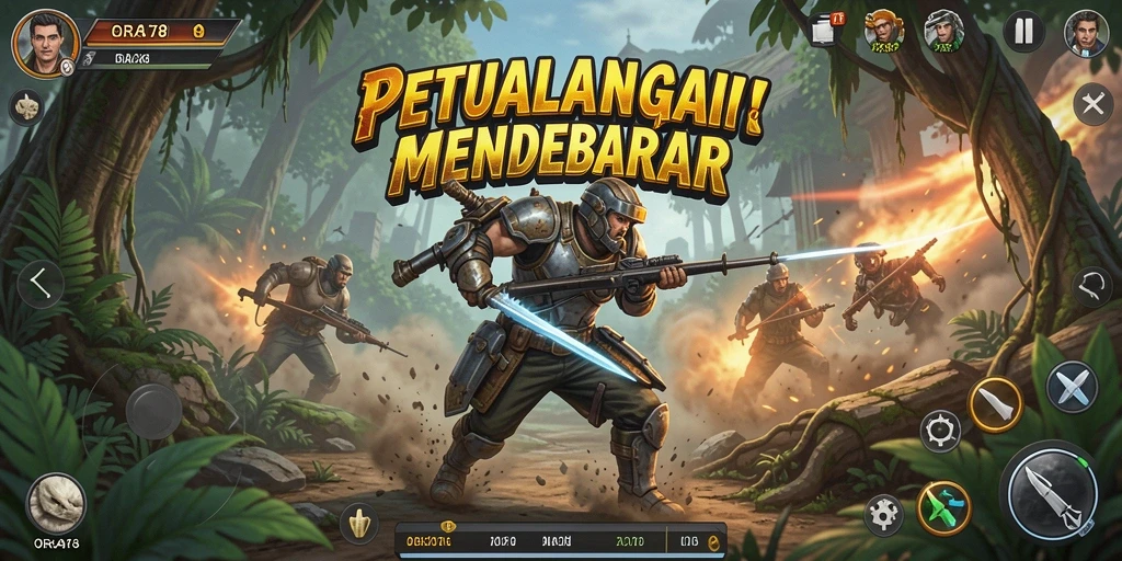 Gameplay Action mendebarkan di ORA78 yang penuh tantangan.