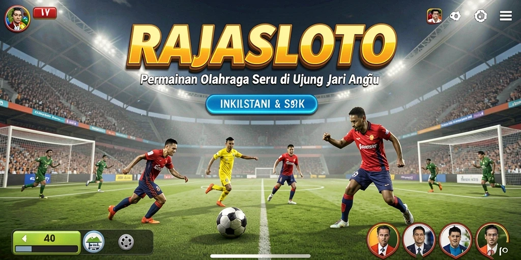 Screenshot gameplay RAJASLOTO menampilkan aksi seru olahraga.