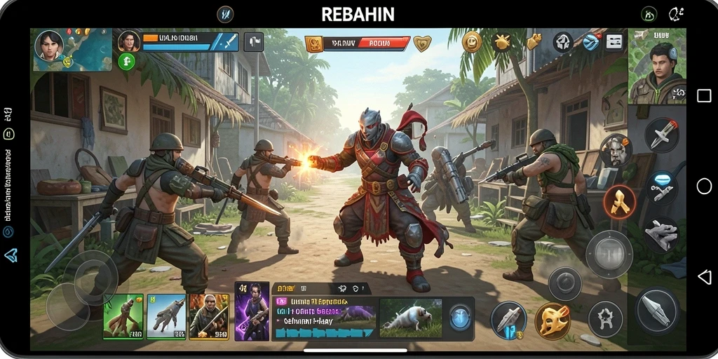 Tampilan antarmuka pengguna REBAHIN yang intuitif dan modern.