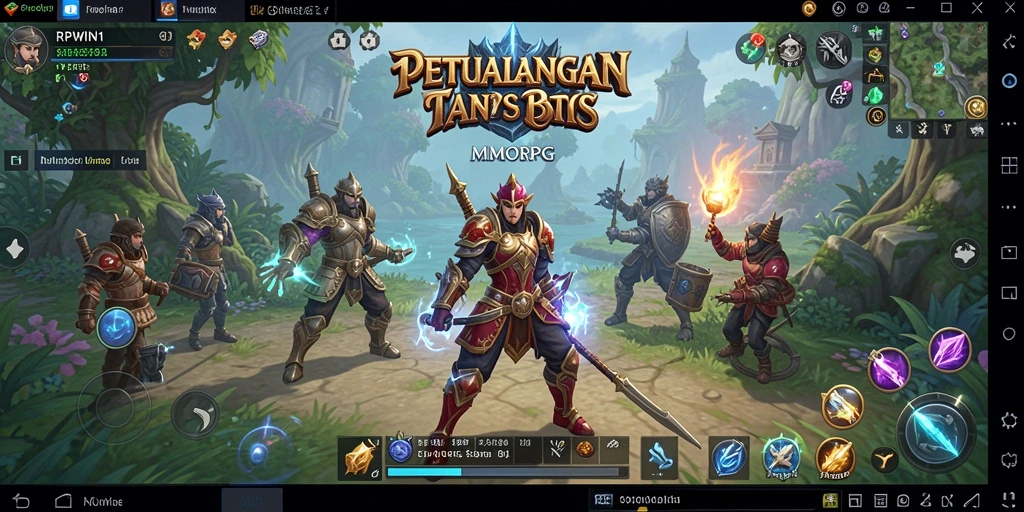Tampilan screenshot RPWIN1 yang menampilkan aksi seru dalam gameplay MMORPG.