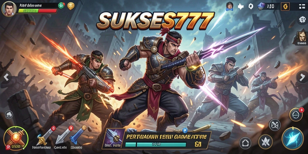 Gameplay seru di SUKSES777 yang menunjukkan aksi menegangkan.