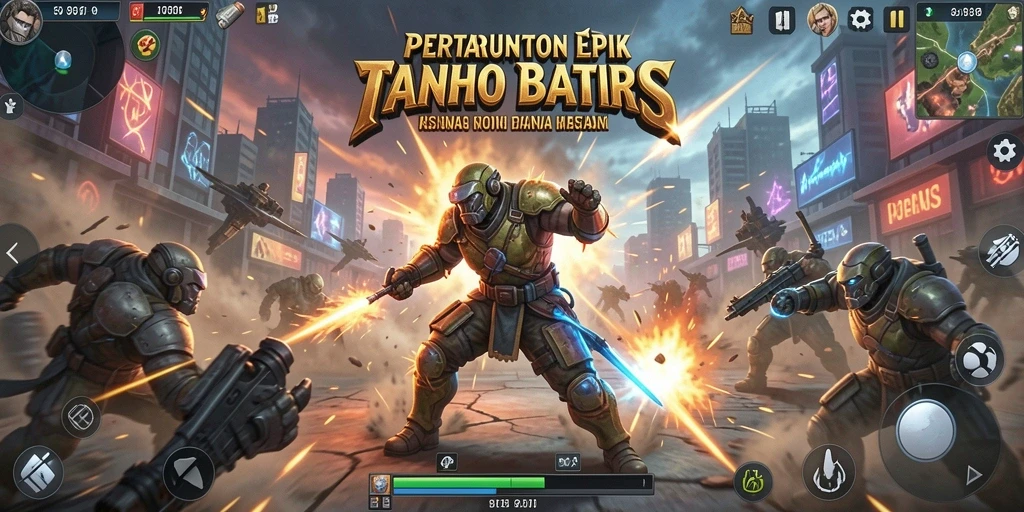 Tangkapan layar V07 menampilkan aksi pertarungan yang mendebarkan dan dinamis.
