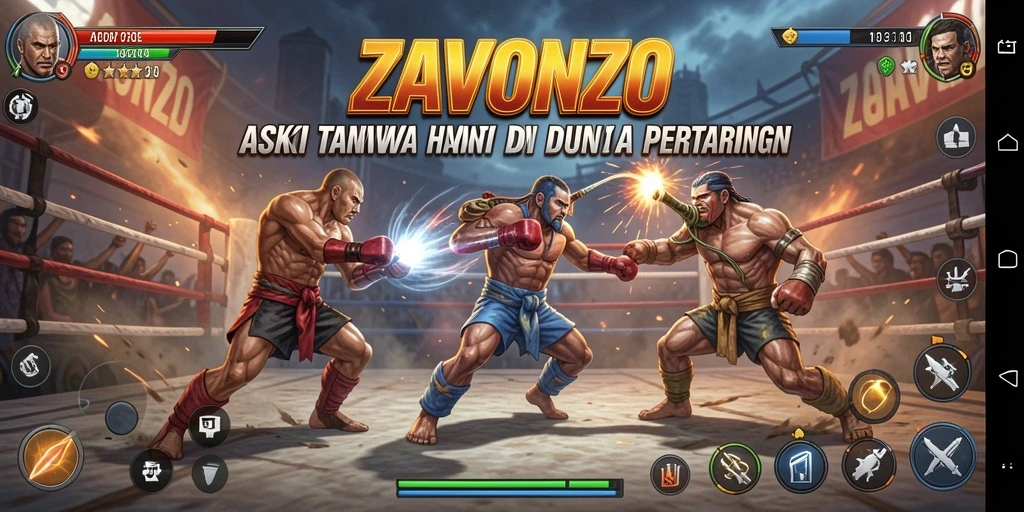 Tangkapan layar menunjukkan aksi seru dalam ZAVONZO.